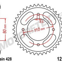 Rozeta HONDA CBF 125 rok 09-14