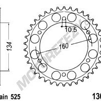 Kalená rozeta HONDA CBR 600 FS-1,2 Sport (01-02) rok 01-02