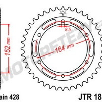 Rozeta YAMAHA SR 400 rok 14-16