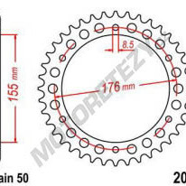 Rozeta TRIUMPH 1050 Speed Triple R, S rok 05-11