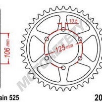 Rozeta TRIUMPH 1200 Bonneville Bobber, Speedmaster rok 17-23