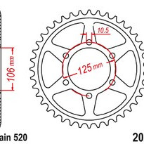 Rozeta TRIUMPH 900 Bonneville T100 rok 17-23