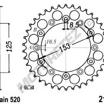 Rozeta HONDA CR 125 R  rok 98-02