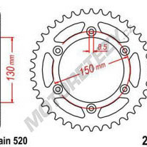 Rozeta YAMAHA YZ 125 rok 22-23