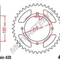 Rozeta KAWASAKI KX 85 (velká kola) rok 01-23