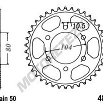 Kalená rozeta KAWASAKI ZXR 750 R M1-M3 (ZX) (93-95) rok 93-95 