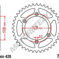 Rozeta SUZUKI DR-Z 125 L (03-10) rok 03-21