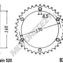 Rozeta SUZUKI DR 650 RSE (90-95) rok 90-95 