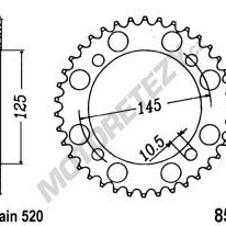 Rozeta YAMAHA XT 600 E (89-03) rok 89-03