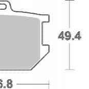 Brzdové destičky DP Brakes přední YAMAHA SR 500 řetěz 520 ro...