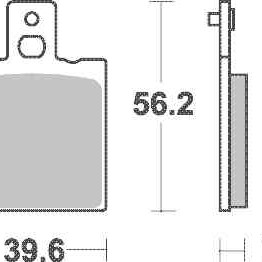 Brzdové destičky MR3 zadní DUCATI 916 SPS Sport Production (...