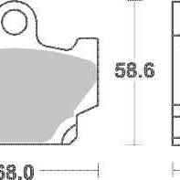 Brzdové destičky DP Brakes přední Yamaha SR 125 rok 95-96 