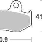 Brzdové destičky DP Brakes přední HONDA CR 125 R  rok 84-86