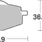 Brzdové destičky Brembo zadní YAMAHA DT 125 R rok 90-03 