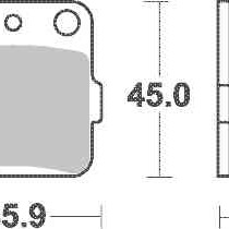 Brzdové destičky MR3 přední YAMAHA YZ 125 rok 89