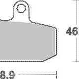 Brzdové destičky Brembo přední HONDA NSR 125 R F2 (89-90) rok 89-90 