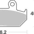 Brzdové destičky MR3 přední HONDA CBR 1000 F rok 87-88