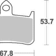 Brzdové destičky SBS přední HONDA CB 1300 X-4 rok 97-99