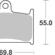 Brzdové destičky Brembo přední TRIUMPH 955 Sprint RS rok 01-04