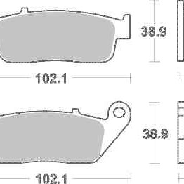 Brzdové destičky DP Brakes přední HONDA CBR 600 F rok 95-98