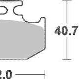 Brzdové destičky DP Brakes zadní SUZUKI RM 125 rok 91-95