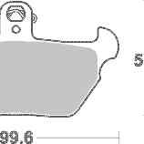 Brzdové destičky SBS přední BMW K 100 rok 90-94