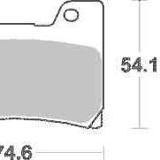 Brzdové destičky SBS přední YAMAHA TDM 850 rok 96-01