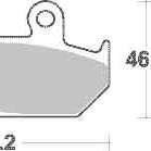 Brzdové destičky DP Brakes přední HONDA NX 650 Dominator rok...