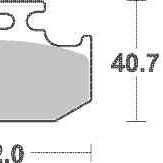 Brzdové destičky Brembo zadní SUZUKI DR 650 SE (96-06) rok 96-05 