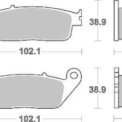 Brzdové destičky MR3 přední HONDA VTR 250 rok 98-02 