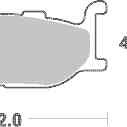 Brzdové destičky DP Brakes přední YAMAHA XV 950 rok 13-22