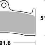 Brzdové destičky Brembo přední KAWASAKI ZX-7RR Ninja rok 96-99 