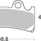 Brzdové destičky Brembo přední YAMAHA FZR 1000 R (EXUP) rok 94-95 