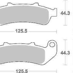 Brzdové destičky DP Brakes přední HONDA CBR 1000 F rok 93-00 