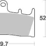 Brzdové destičky DP Brakes přední KAWASAKI ZRX 1200, R, S rok 01-06 