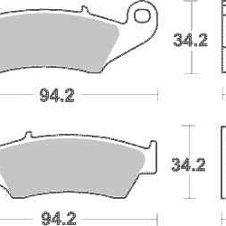 Brzdové destičky DP Brakes přední HONDA XR 125 L rok 06-08