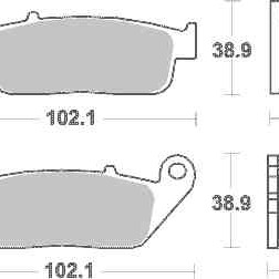 Brzdové destičky MR3 přední HONDA CBF 1000 rok 06-14