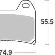 Brzdové destičky Brembo přední BENELLI BN 302 rok 14 