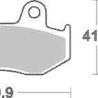 Brzdové destičky TRW Lucas zadní YAMAHA YFZ 450 S rok 06-14