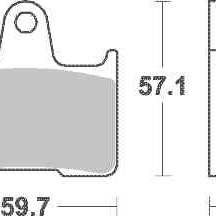 Brzdové destičky Brembo zadní HONDA CB 1300 X-4 rok 97-99 