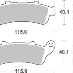 Brzdové destičky SBS pro model s ABS přední HONDA ST 1100 Pan European rok 96-01 