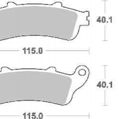 Brzdové destičky MR3 zadní HONDA ST 1100 Pan European rok 96...