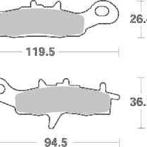 Brzdové destičky Brembo SX přední KAWASAKI KX 85 (malá kola)...