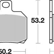 Brzdové destičky Brembo zadní DUCATI 620 Multistrada rok 05-06