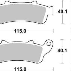 Brzdové destičky MR3 přední HONDA VFR 800 FI rok 98-01