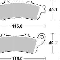 Brzdové destičky Brembo zadní HONDA NT 650 V Deauville rok 0...