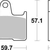 Brzdové destičky DP Brakes zadní HONDA VT 750 S rok 13-14