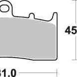 Brzdové destičky DP Brakes přední BMW K 1200 LT rok 01-08