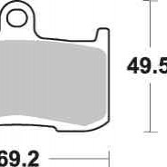 Brzdové destičky MR3 přední TRIUMPH 675 Daytona rok 06-08