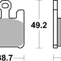 Brzdové destičky SBS přední KAWASAKI ZX-6R Ninja (636) rok 0...